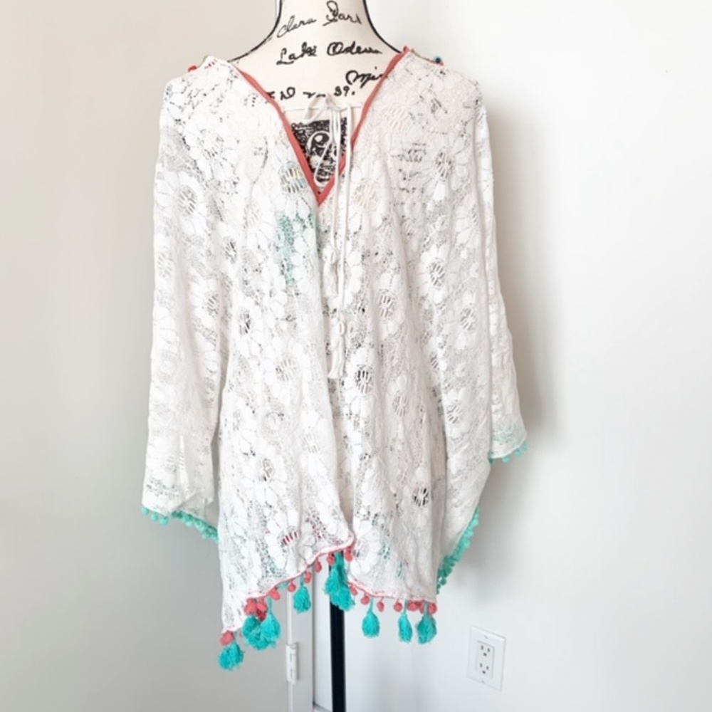 NWT Antica Sartotia Boho Lace Dress/Tunic/Coverup - Picture 5 of 6